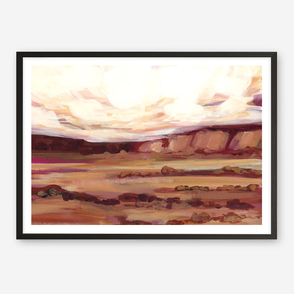 Mauve Mesa III Art Print