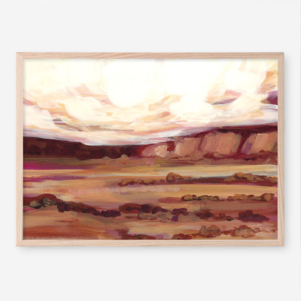 Mauve Mesa III Art Print