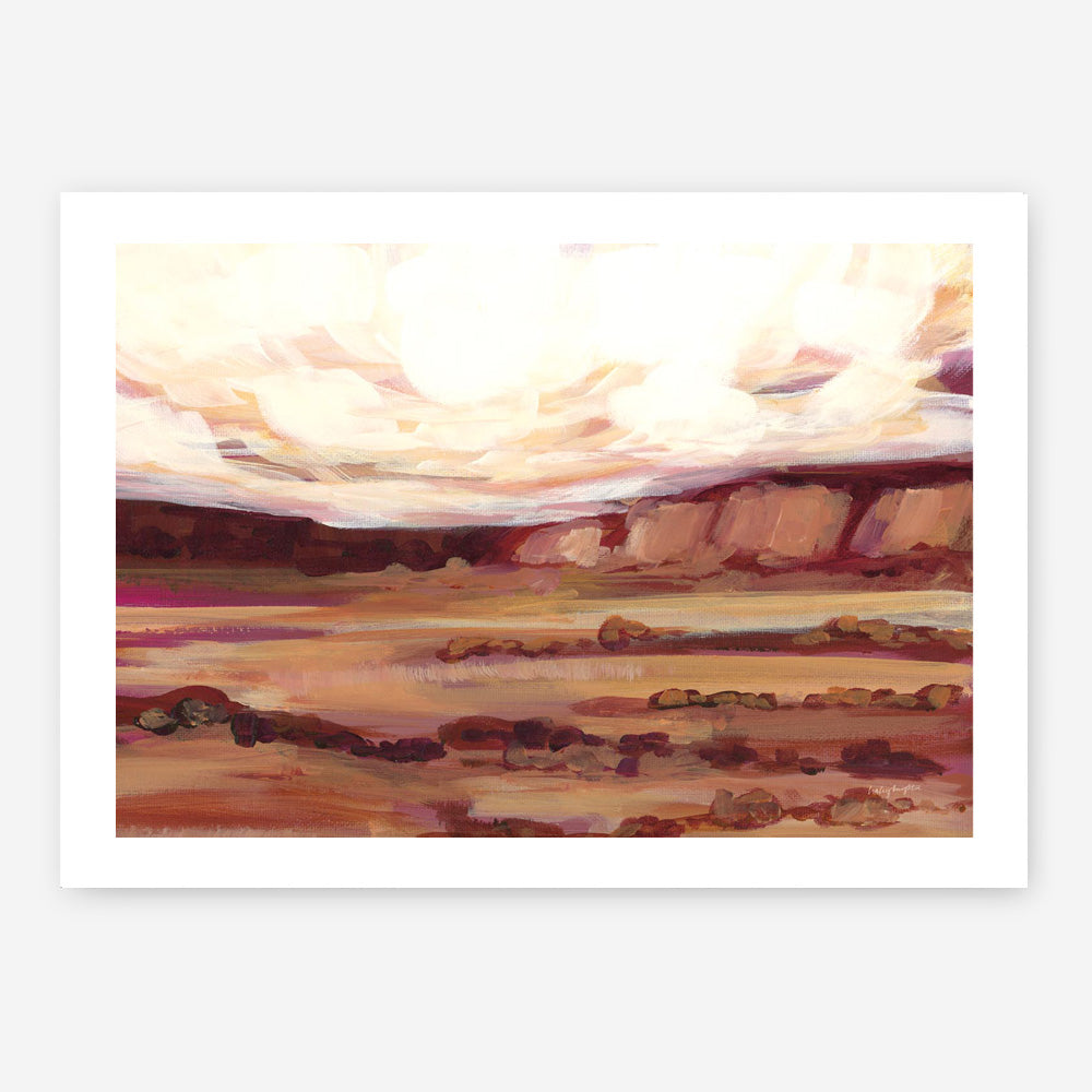 Mauve Mesa III Art Print