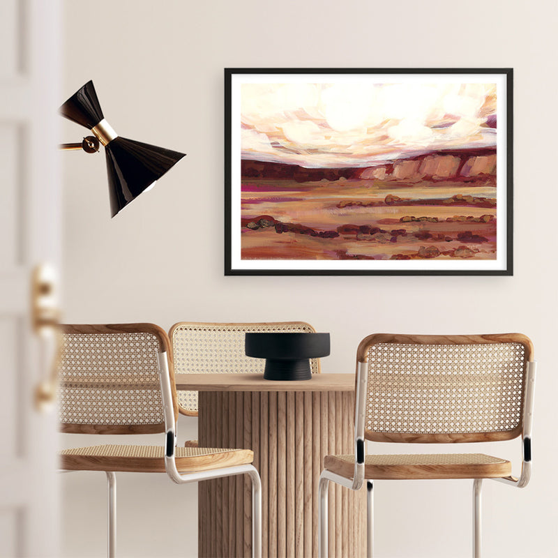 Mauve Mesa III Art Print