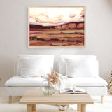 Mauve Mesa III Art Print