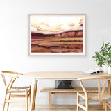 Mauve Mesa III Art Print