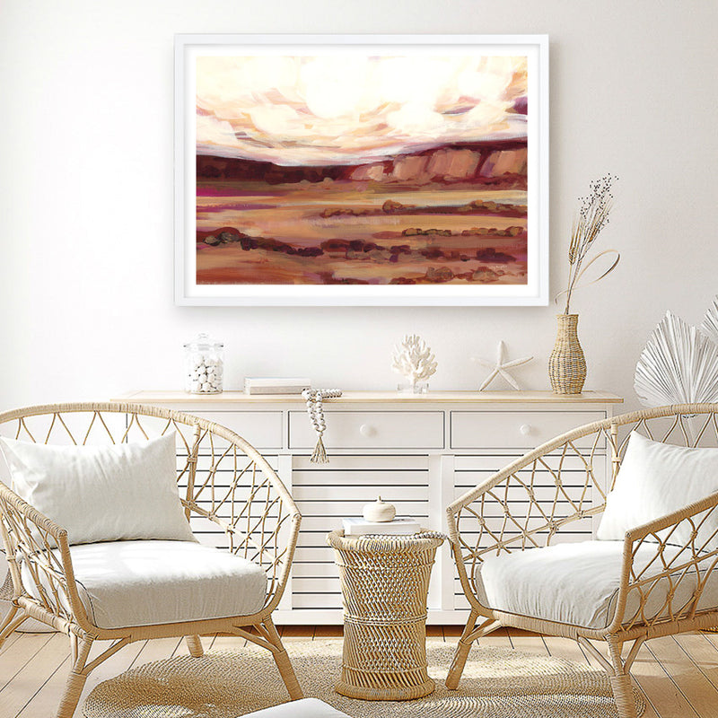 Mauve Mesa III Art Print