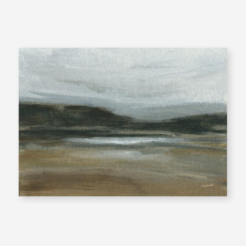 Misty River Valley Art Print