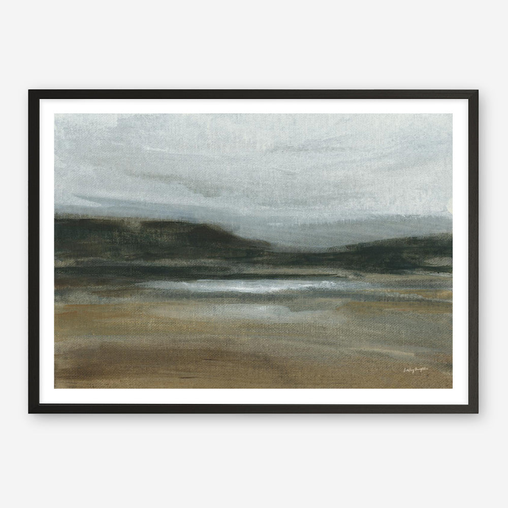 Misty River Valley Art Print