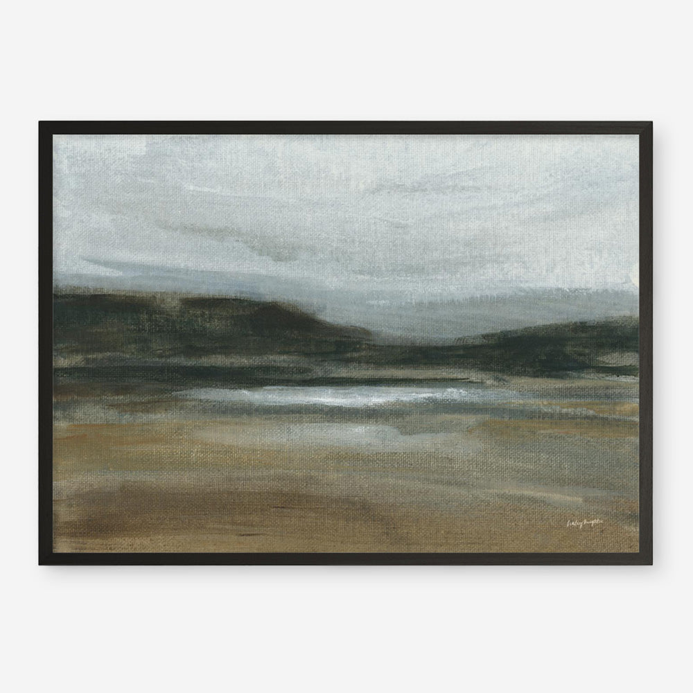 Misty River Valley Art Print