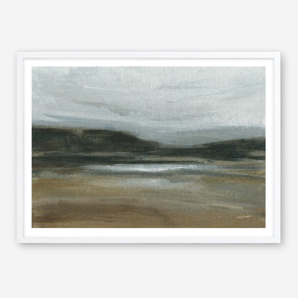 Misty River Valley Art Print
