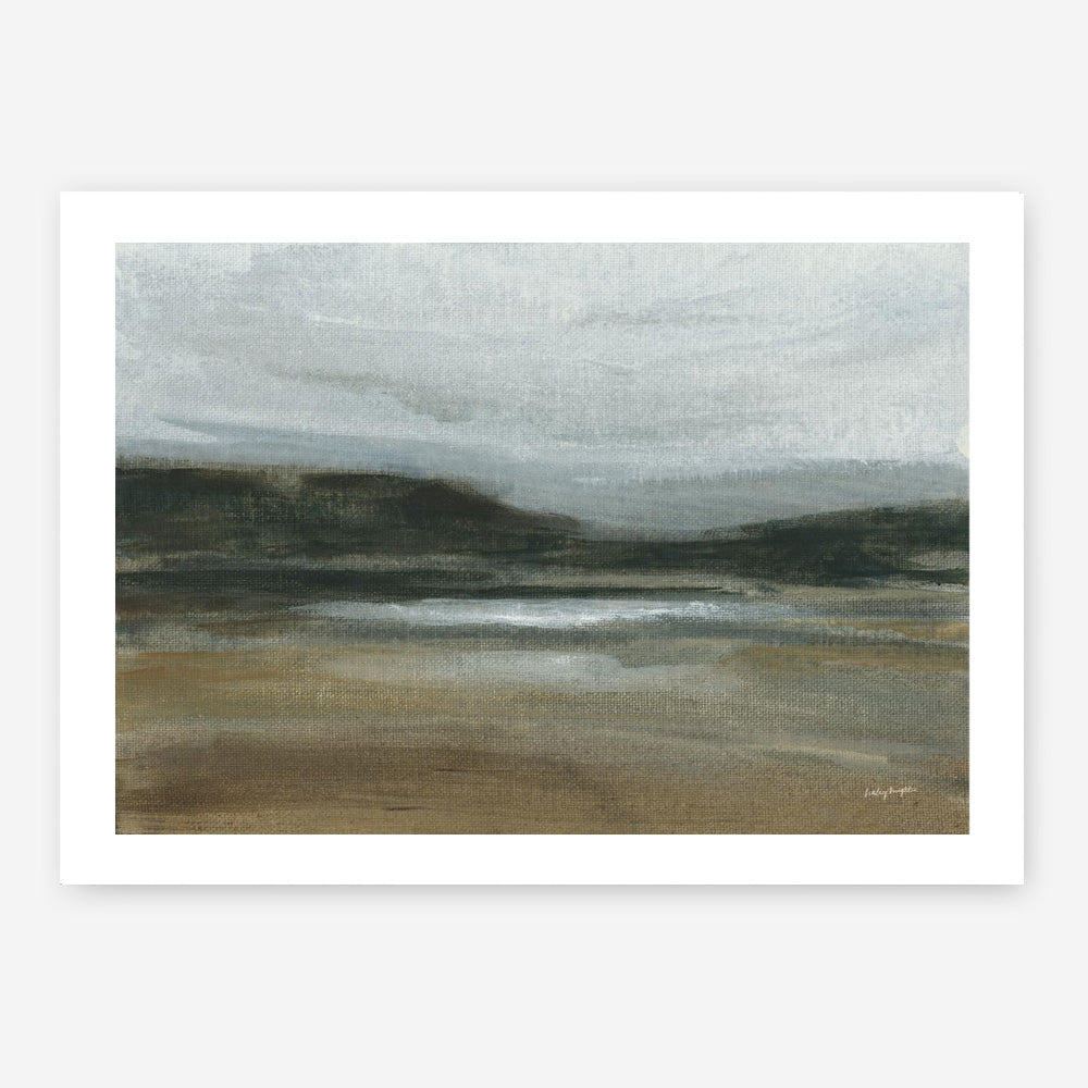 Misty River Valley Art Print