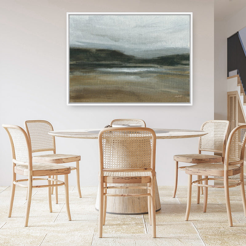 Misty River Valley Canvas Print