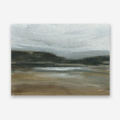 Misty River Valley Canvas Wall Art Print