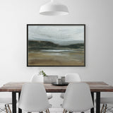 Misty River Valley Art Print