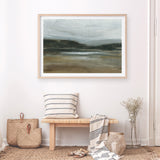 Misty River Valley Art Print