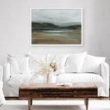 Misty River Valley Art Print