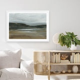 Misty River Valley Art Print