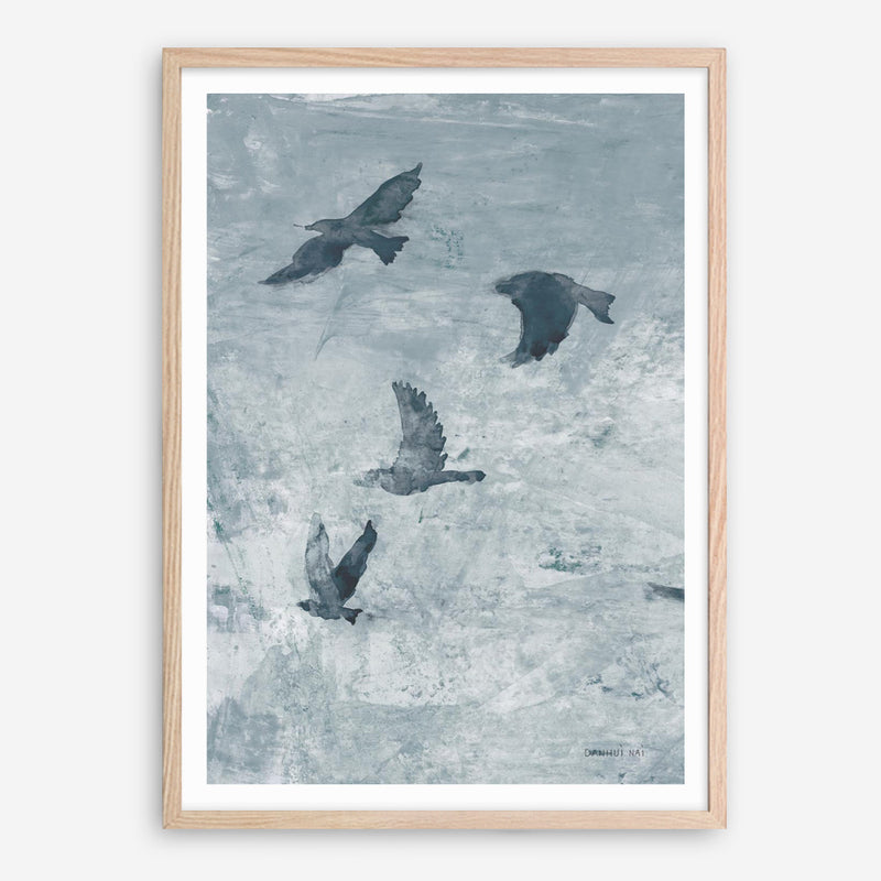 Migration Blue Panel I Art Print