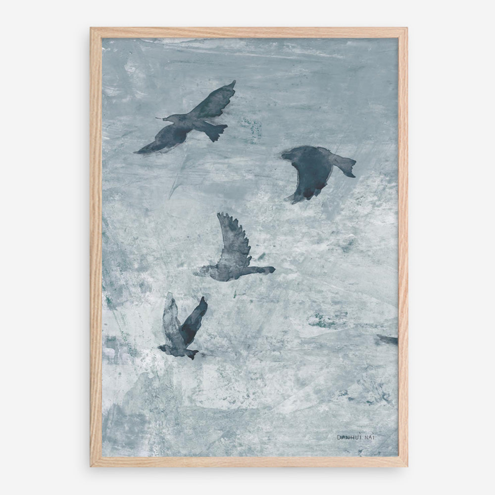 Migration Blue Panel I Art Print