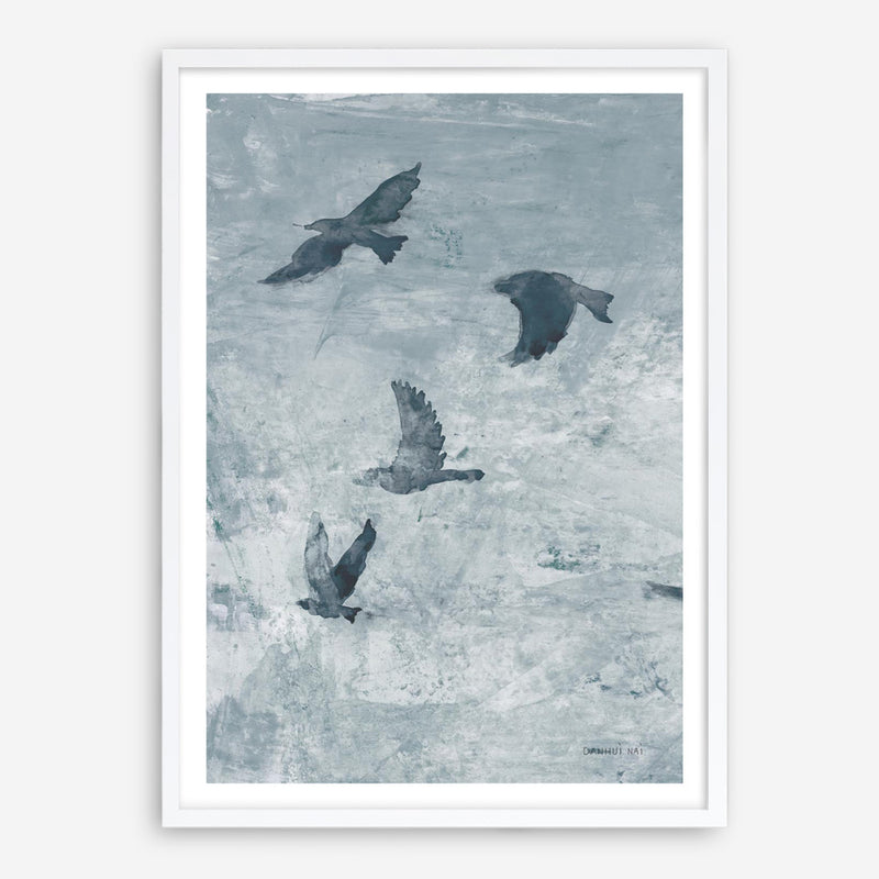 Migration Blue Panel I Art Print
