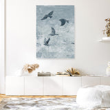 Migration Blue Panel I Canvas Print