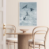 Migration Blue Panel I Canvas Print