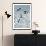 Migration Blue Panel I Art Print