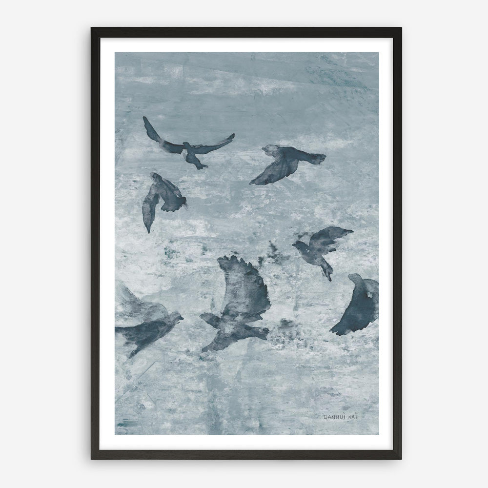 Migration Blue Panel II Art Print
