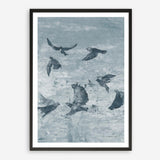 Migration Blue Panel II Art Print
