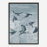 Migration Blue Panel II Art Print