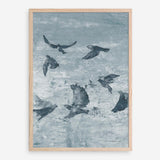 Migration Blue Panel II Art Print