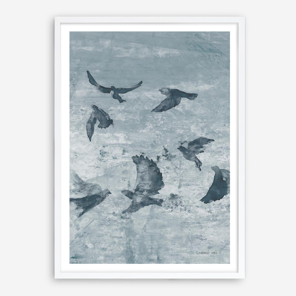 Migration Blue Panel II Art Print