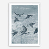 Migration Blue Panel II Art Print