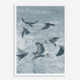 Migration Blue Panel II Art Print