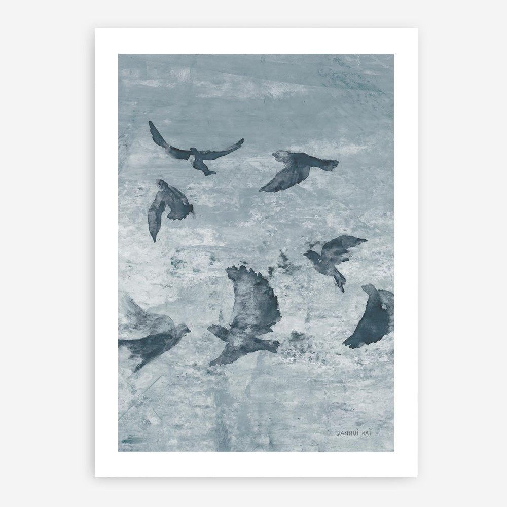 Migration Blue Panel II Art Print