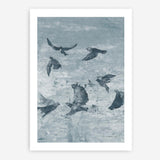 Migration Blue Panel II Art Print