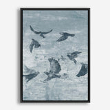 Migration Blue Panel II Canvas Print