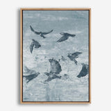 Migration Blue Panel II Canvas Print