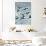 Migration Blue Panel II Canvas Print