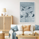 Migration Blue Panel II Canvas Print