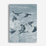 Migration Blue Panel II Canvas Print