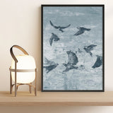 Migration Blue Panel II Art Print