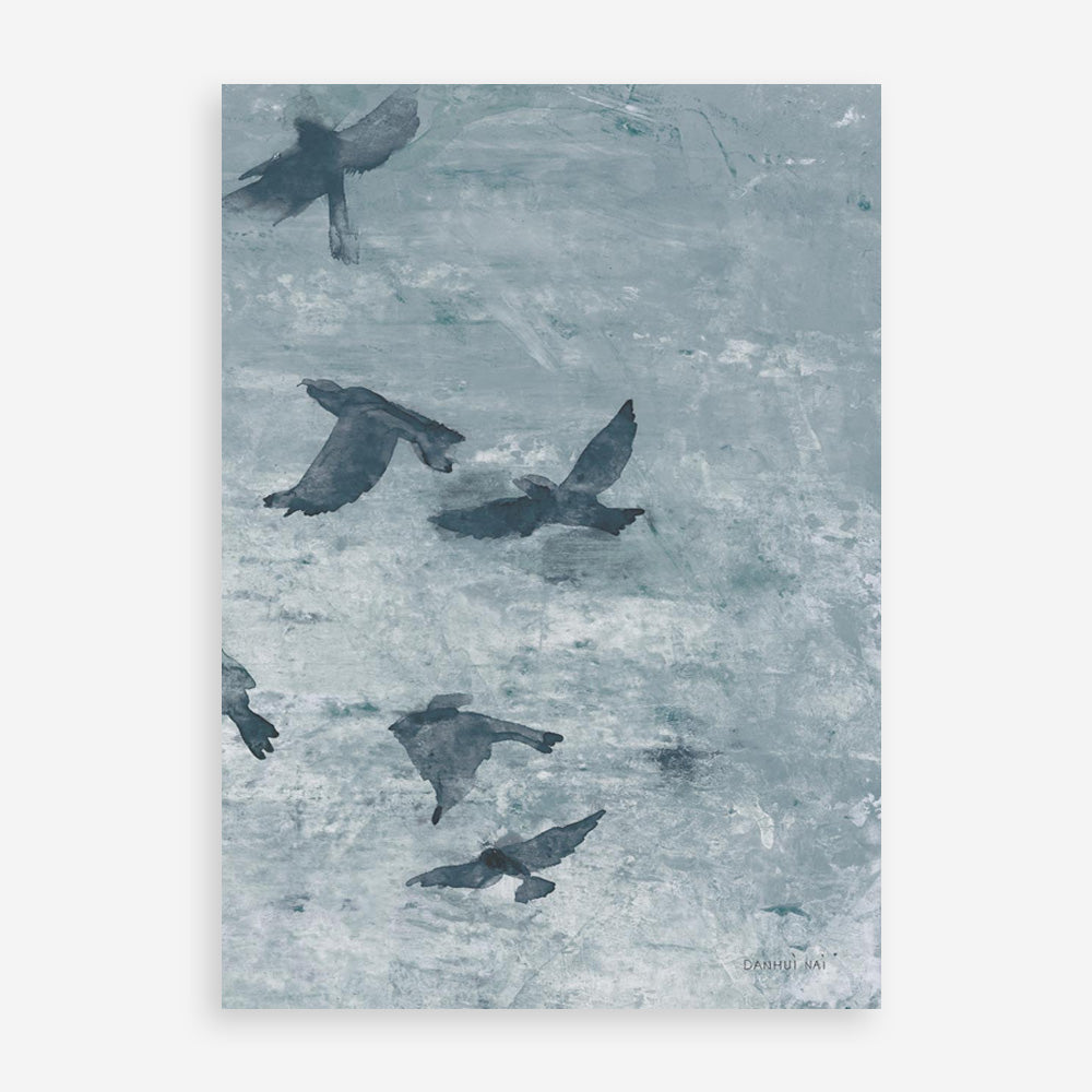 Migration Blue Panel III Art Print