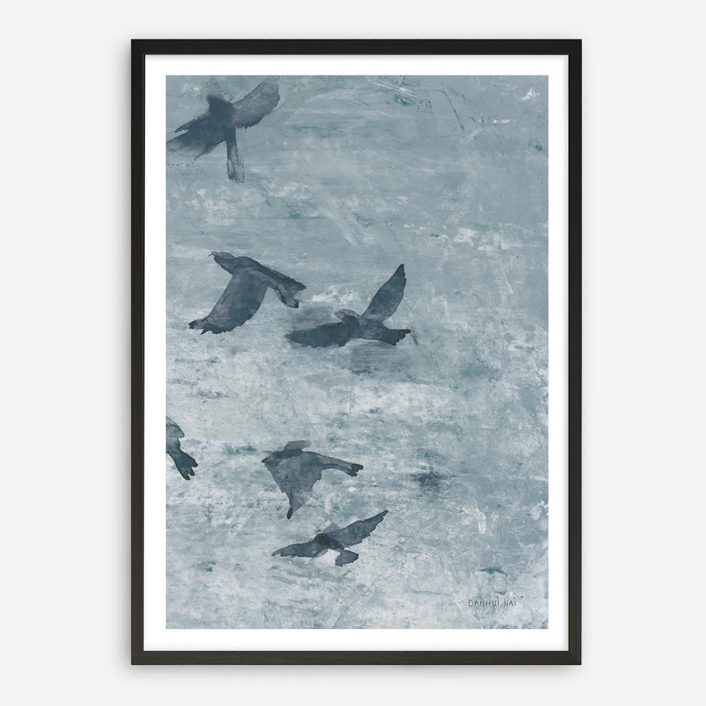 Migration Blue Panel III Art Print
