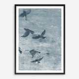 Migration Blue Panel III Art Print
