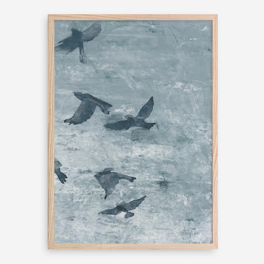 Migration Blue Panel III Art Print