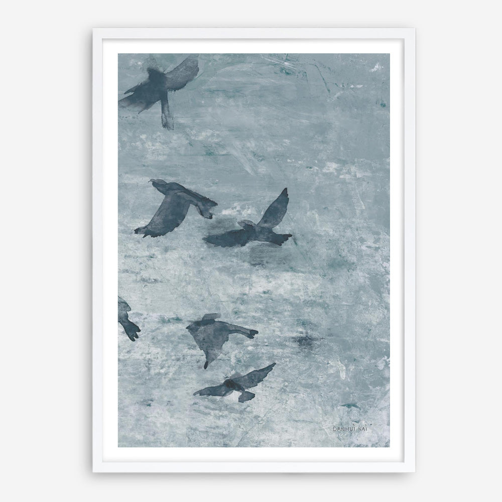 Migration Blue Panel III Art Print