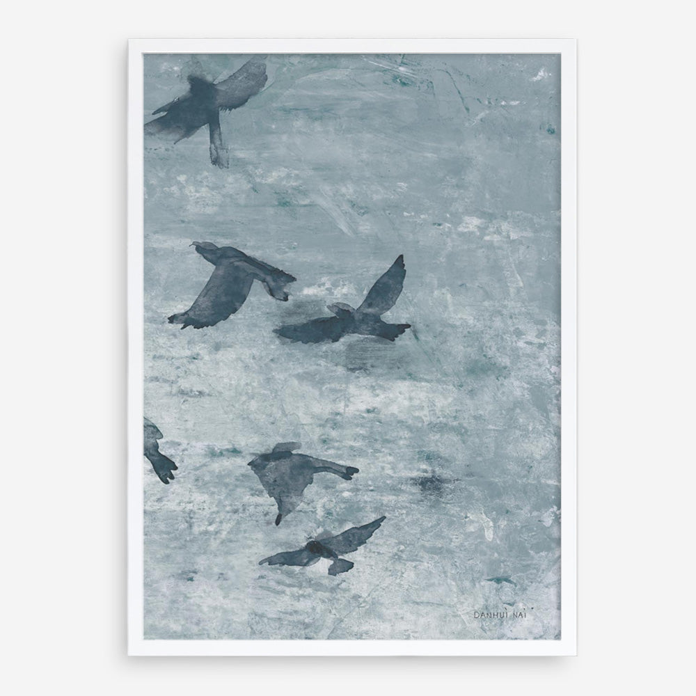 Migration Blue Panel III Art Print