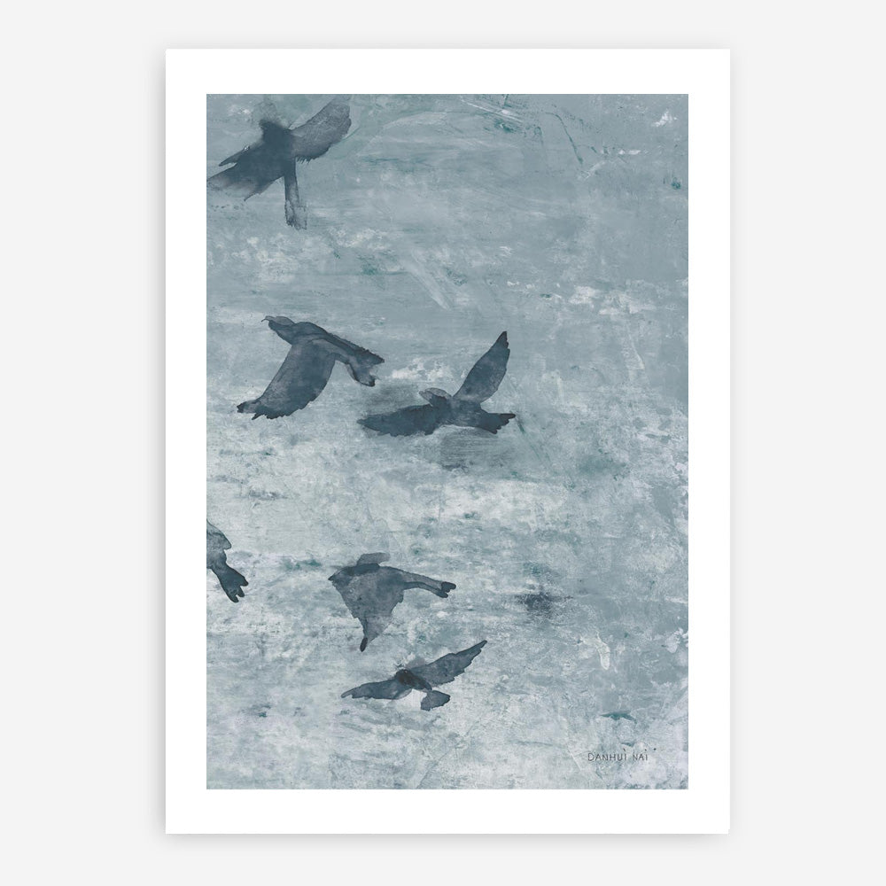Migration Blue Panel III Art Print