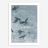 Migration Blue Panel III Art Print