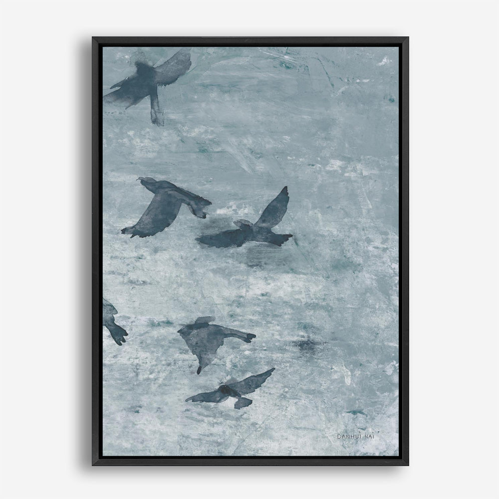 Migration Blue Panel III Canvas Print