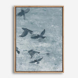 Migration Blue Panel III Canvas Print
