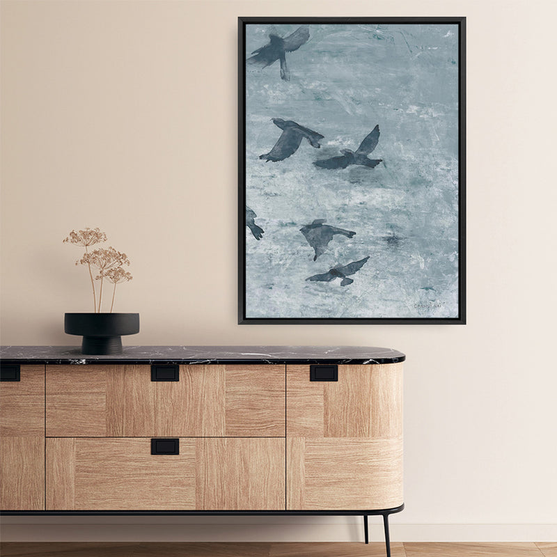 Migration Blue Panel III Canvas Print